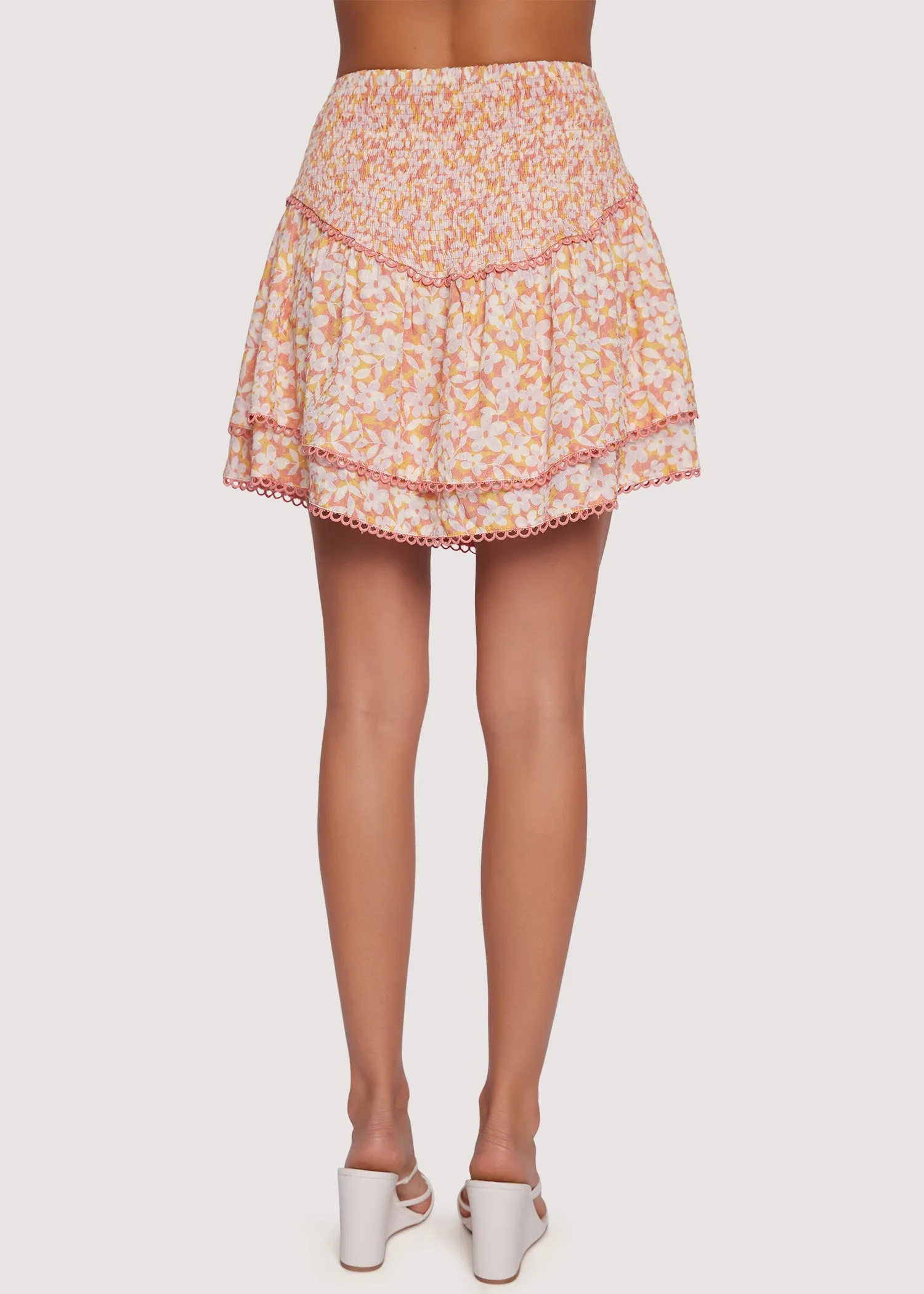 Coastal Daisies Mini Skirt