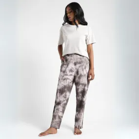 Cotton Tie & Dye Slim Fit Pants | Women's Stylish Summer Clothing | Black