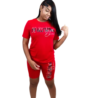 Devastating Diva Delta Short Set - Bold & Empowering