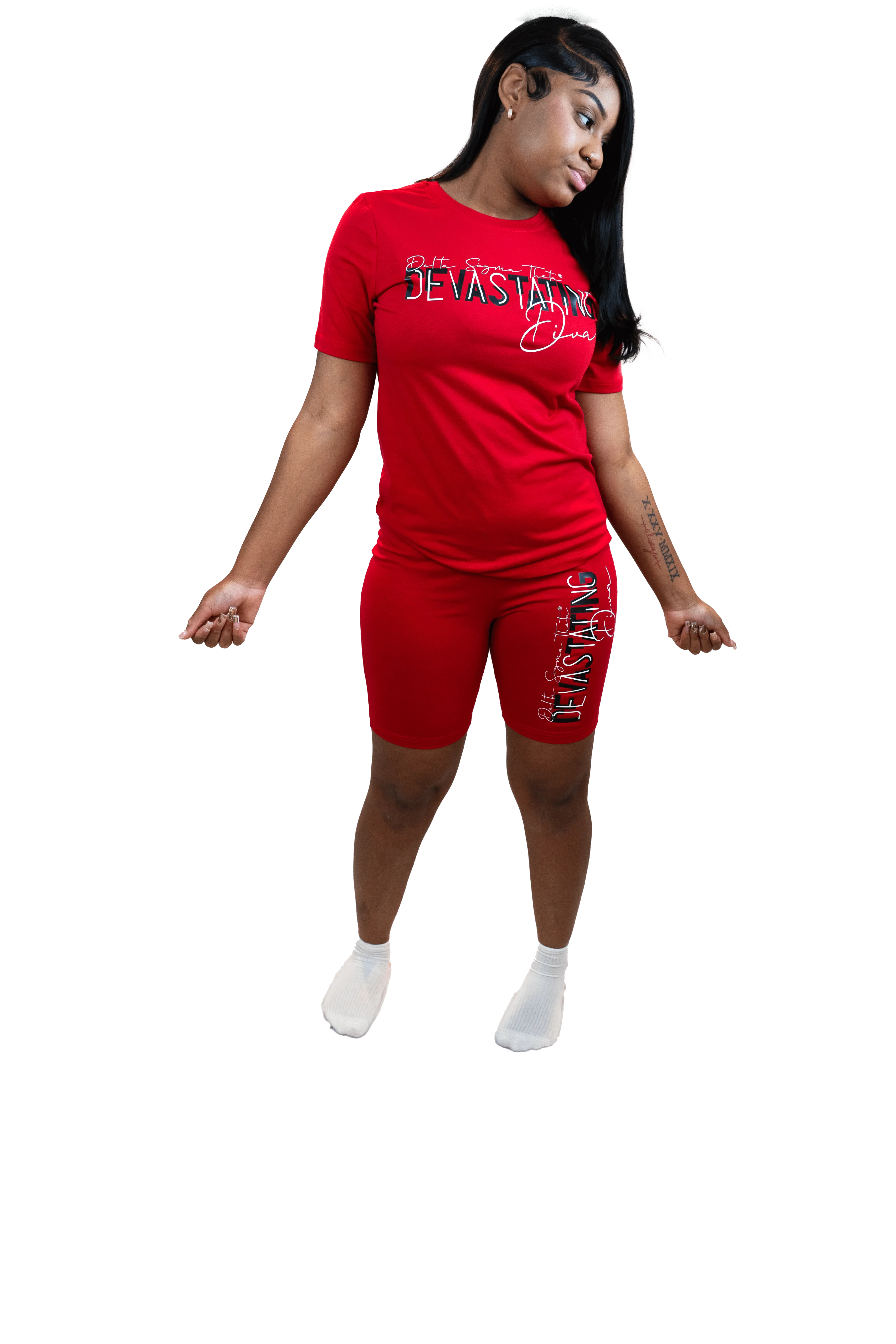 Devastating Diva Delta Short Set - Bold & Empowering