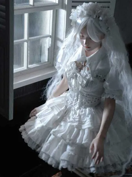 Dress Short Cross Contract Sweetheart Gothic
