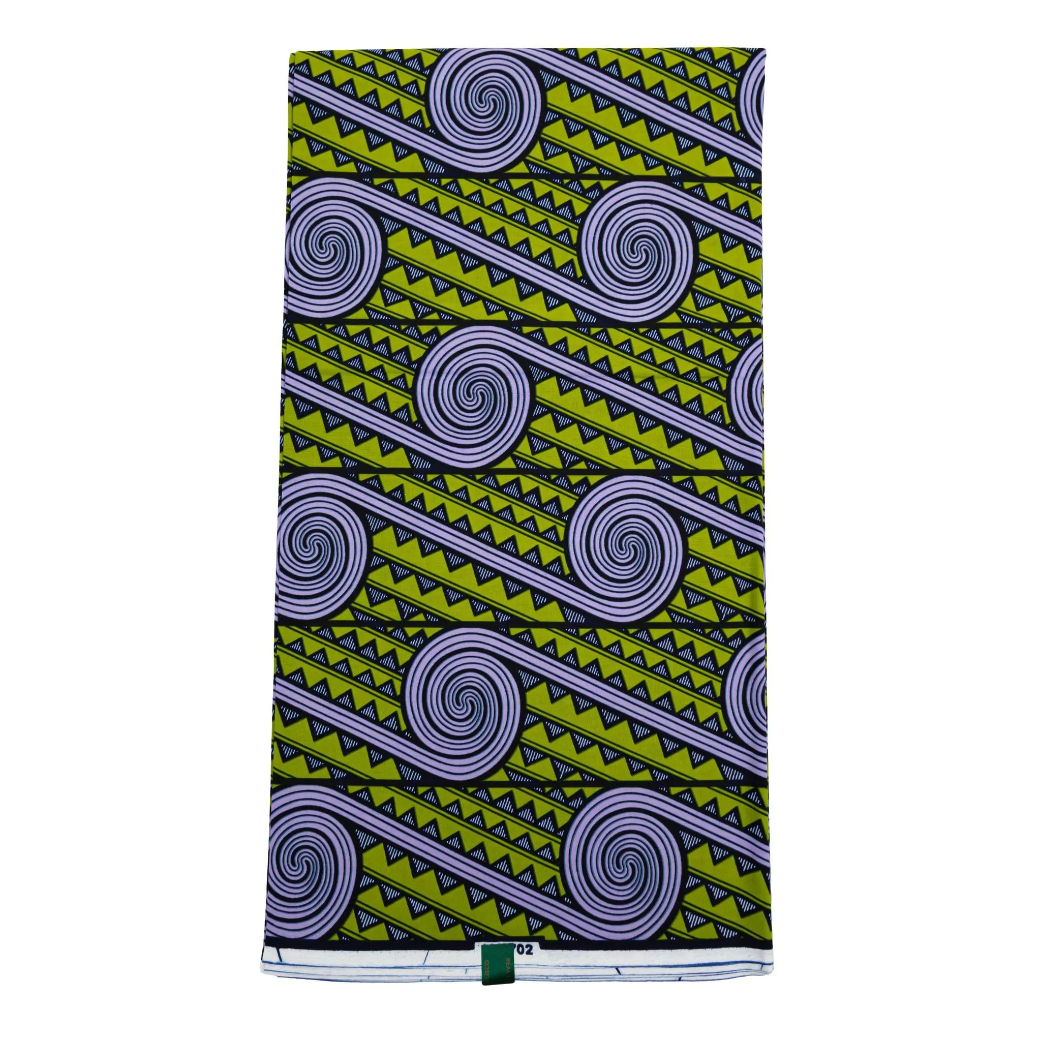 Green & Purple Wax Pint Fabric - 6 Yards