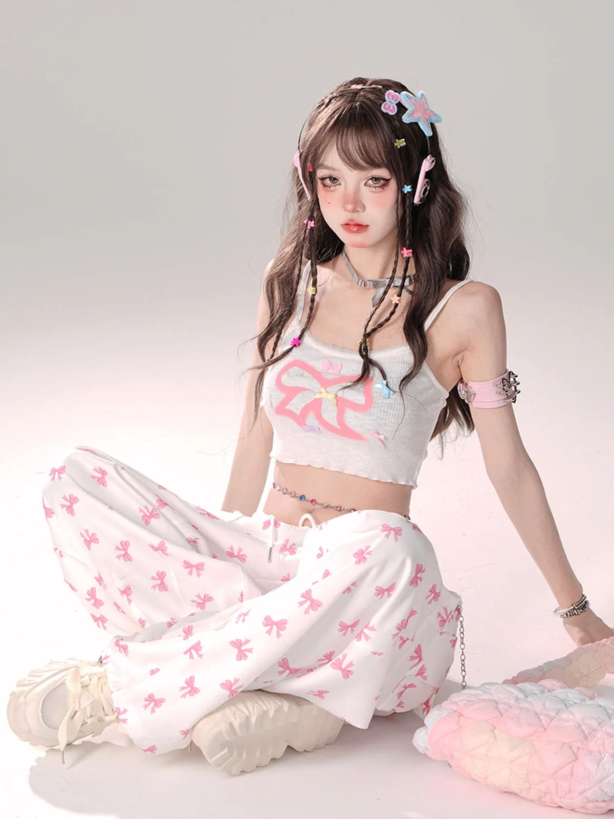 Ribbon Short Girly Camisole
