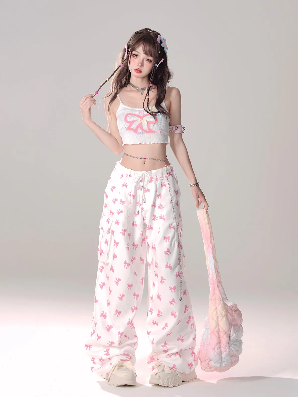 Ribbon Short Girly Camisole