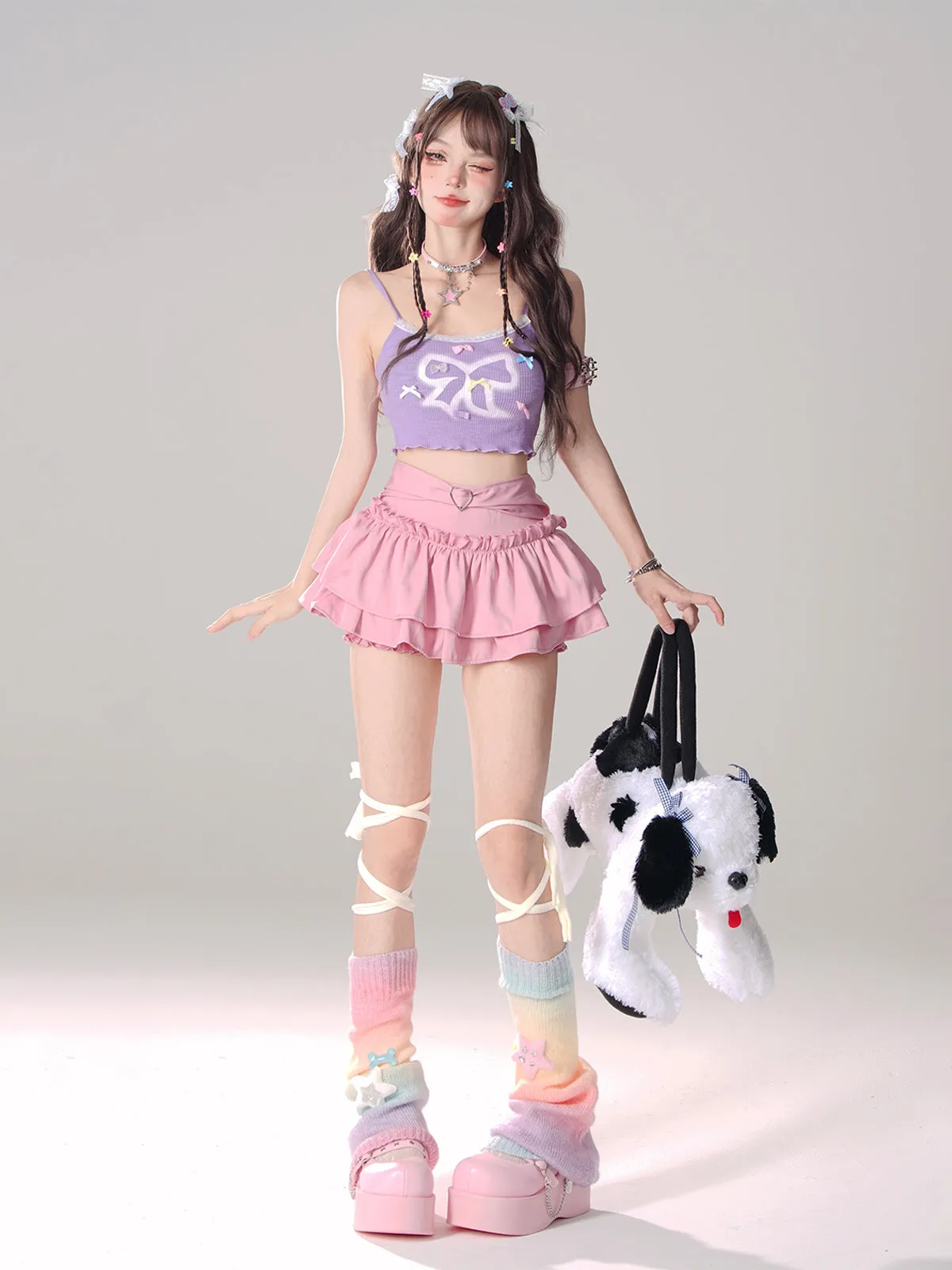 Ribbon Short Girly Camisole