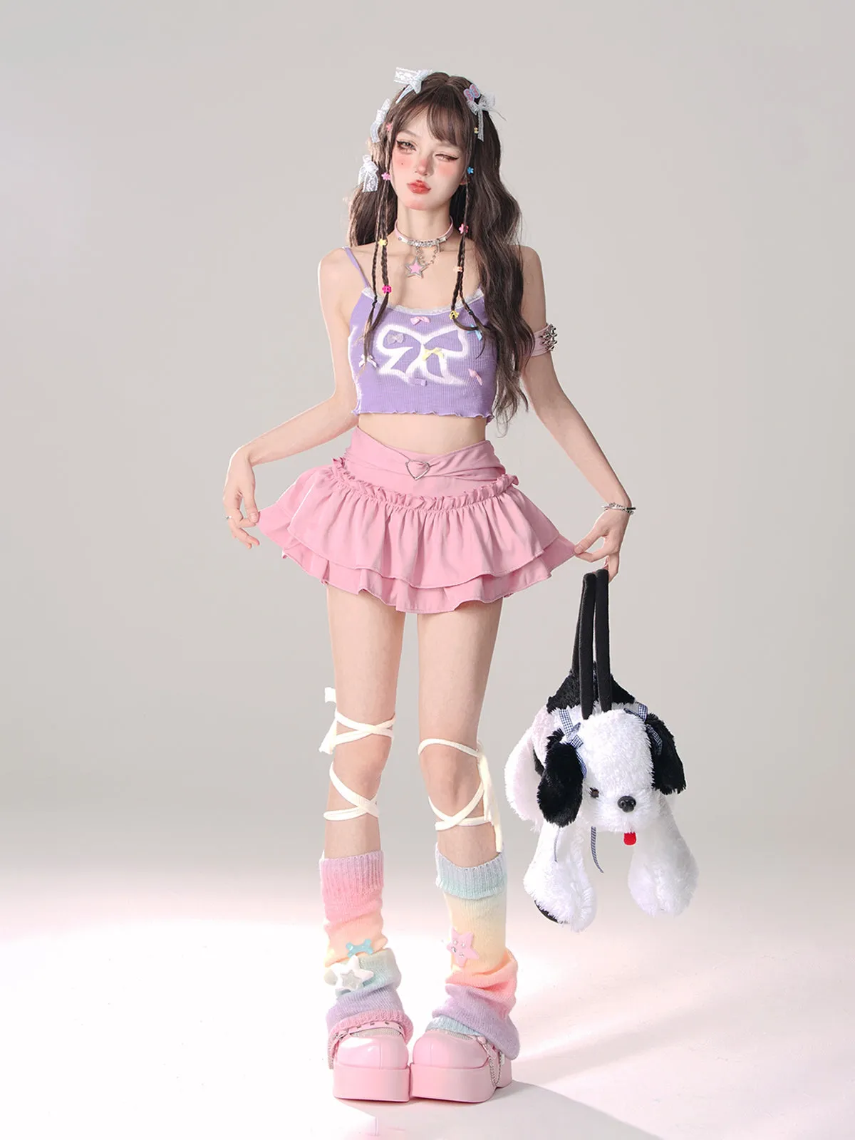 Ribbon Short Girly Camisole