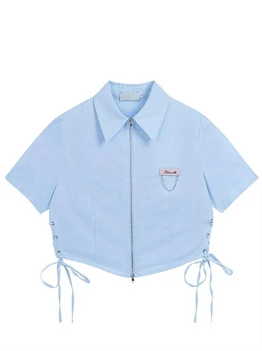 Short with Shirt Double-zip Strap