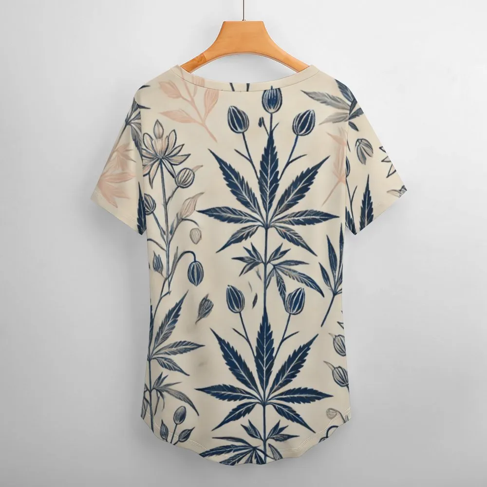 Soft Sativa V-Neck Tee