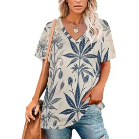 Soft Sativa V-Neck Tee