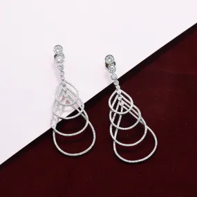 Stylish Zircon/AD Long Earring 9042-3300