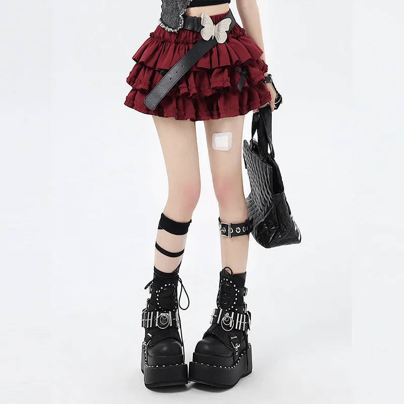 Summer Sweet Dopamine Style Anti-exposure Bow Tutu Skirt
