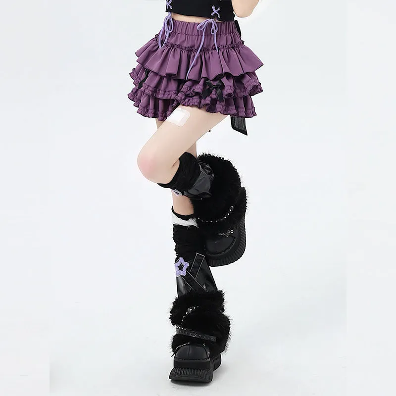 Summer Sweet Dopamine Style Anti-exposure Bow Tutu Skirt