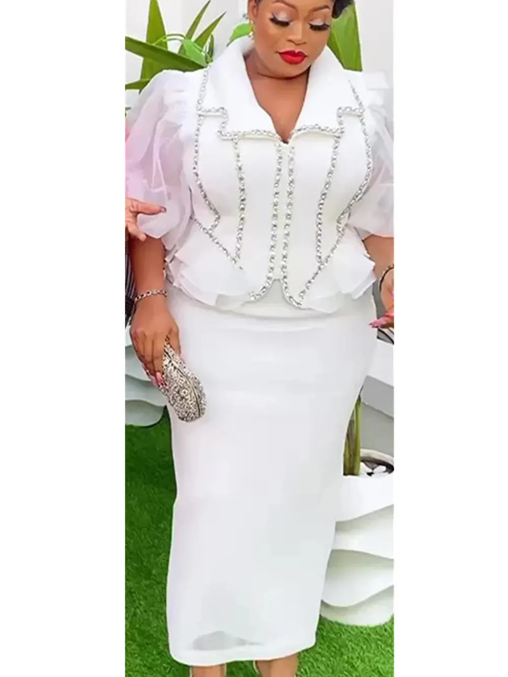 Tops And Skirts Suits Plus Size Dresses